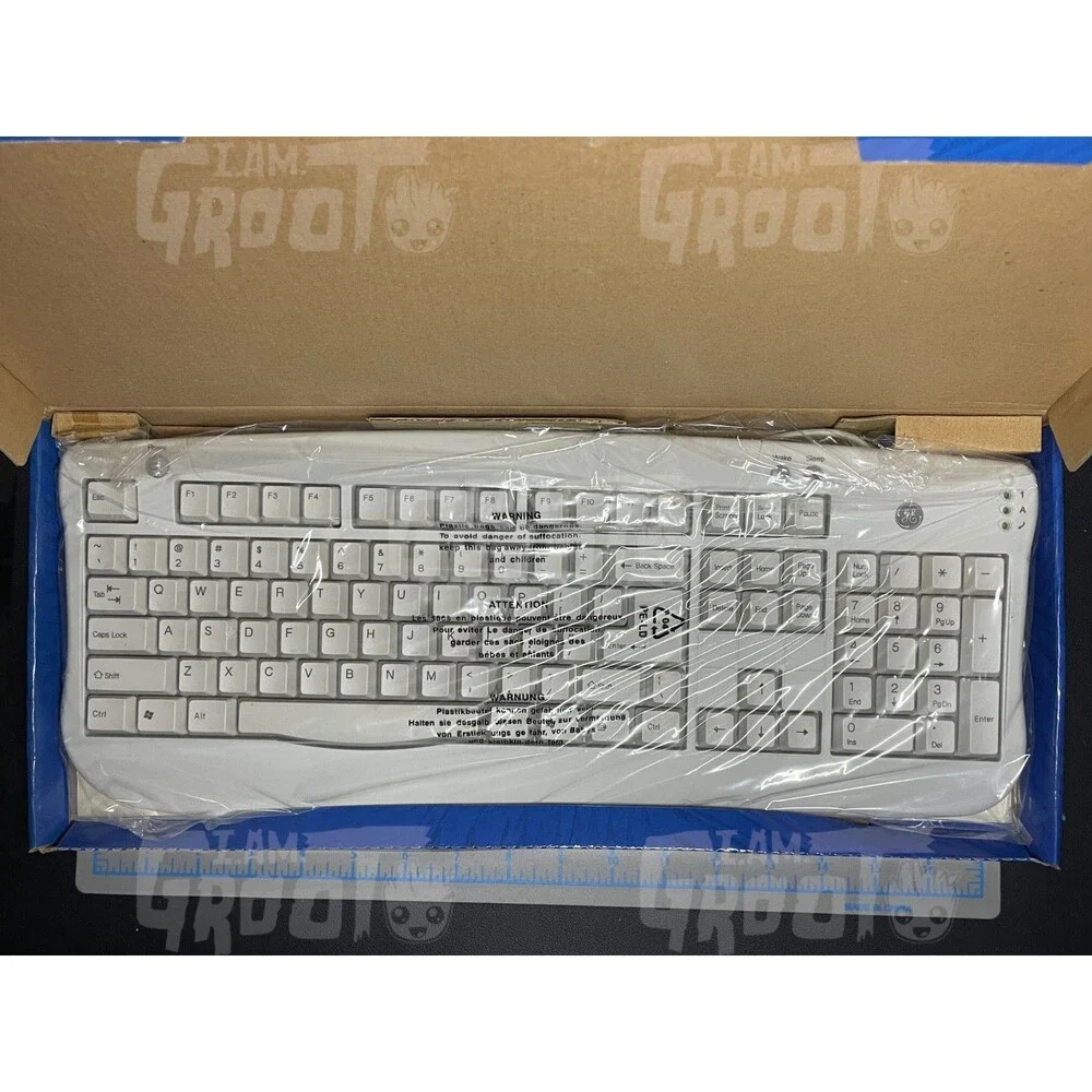 GE Power Keyboard PS/2 H097798 PC Windows XP Vintage General Electric TESTED
